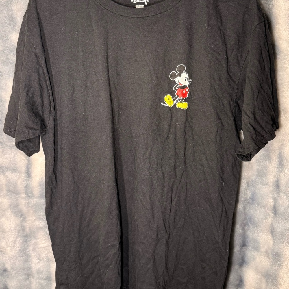 Disney Black Tee with Mickey Mouse Design